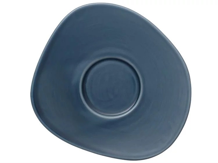 Villeroy & Boch Блюдце до чашки для кави 17,5 см, синє Organic Villeroy & Boch Блюдце до чашки для кави 17,5 см, синє Organic | https://grandposuda.com.ua