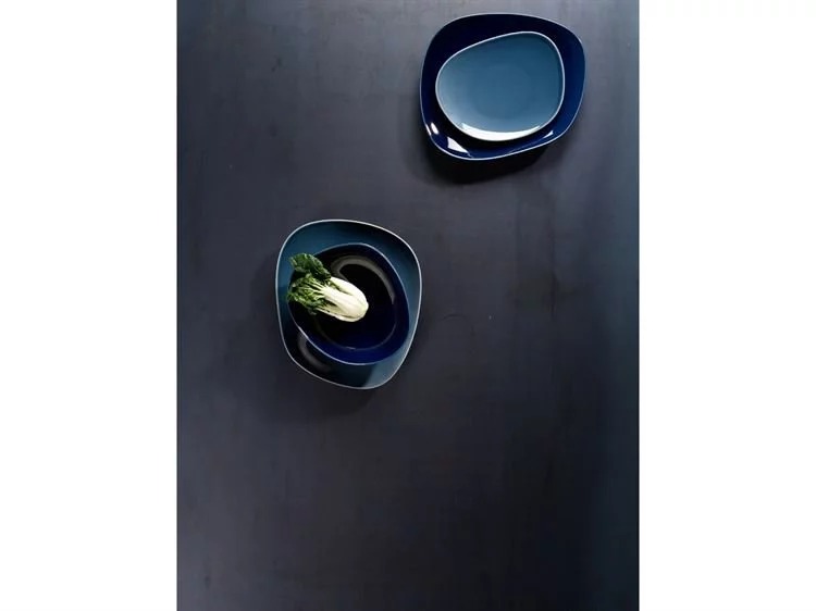 Villeroy & Boch Тарелка для завтрака 21 см, синяя Organic | https://grandposuda.com.ua