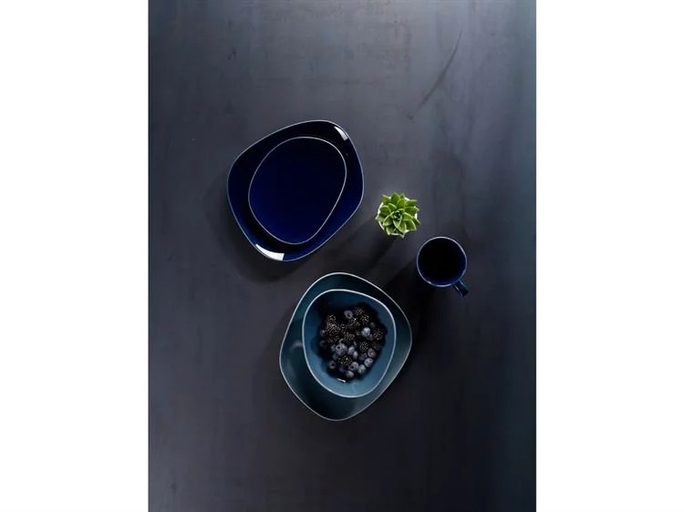 Villeroy & Boch Глибока тарілка 20 см, синя Organic | https://grandposuda.com.ua