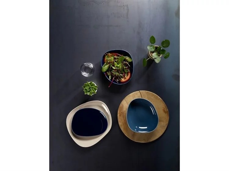 Villeroy & Boch Глибока тарілка 20 см, синя Organic | https://grandposuda.com.ua