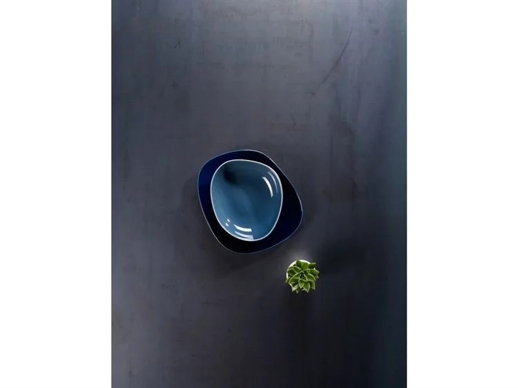 Villeroy & Boch Глибока тарілка 20 см, синя Organic | https://grandposuda.com.ua