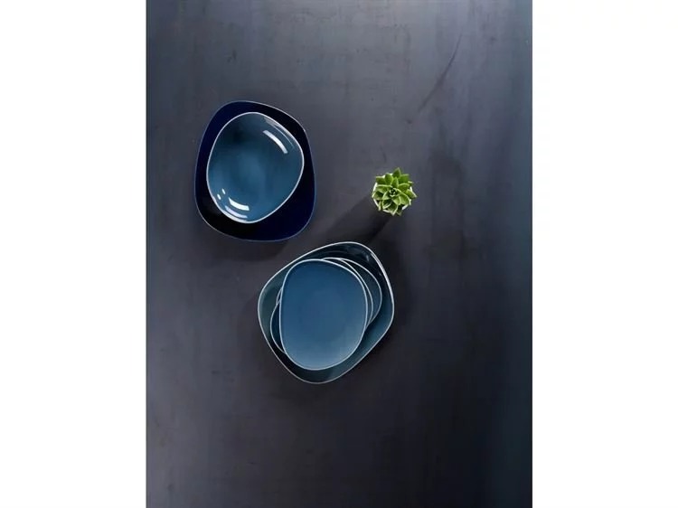 Villeroy & Boch Глибока тарілка 20 см, синя Organic | https://grandposuda.com.ua