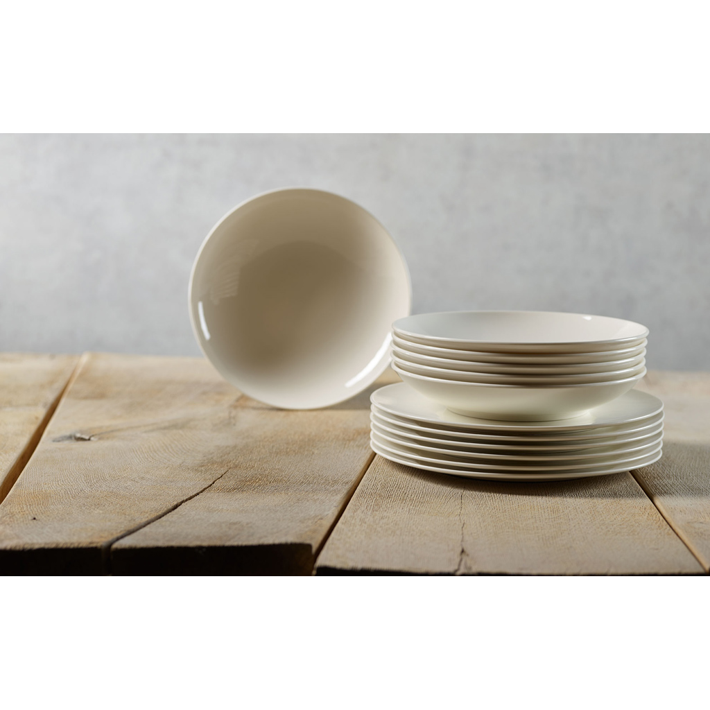 Villeroy & Boch Набір тарілок, 12 предметів, Voice Basic | https://grandposuda.com.ua