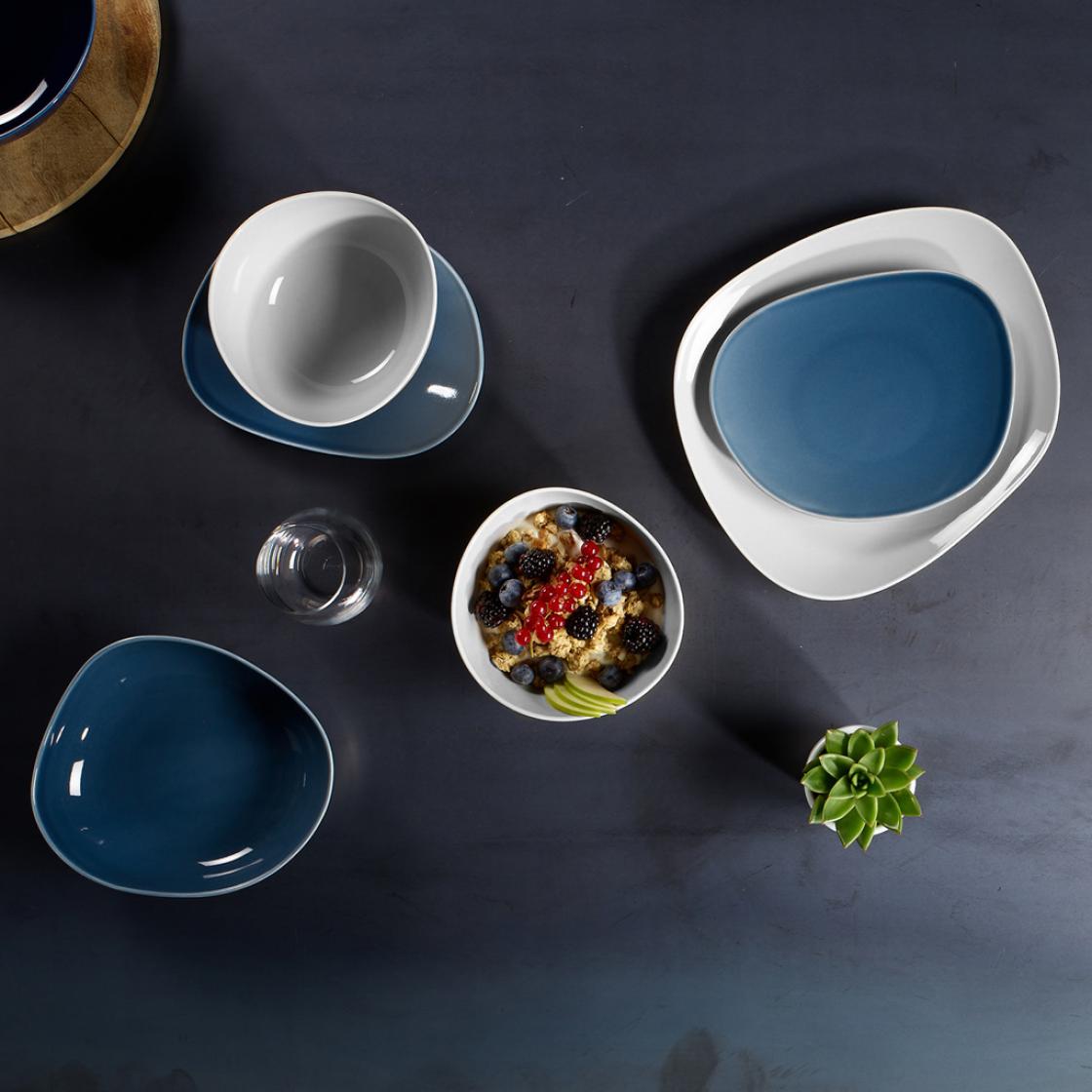 Villeroy & Boch Набор пиал, 2 предмета синий / белый Organic | https://grandposuda.com.ua