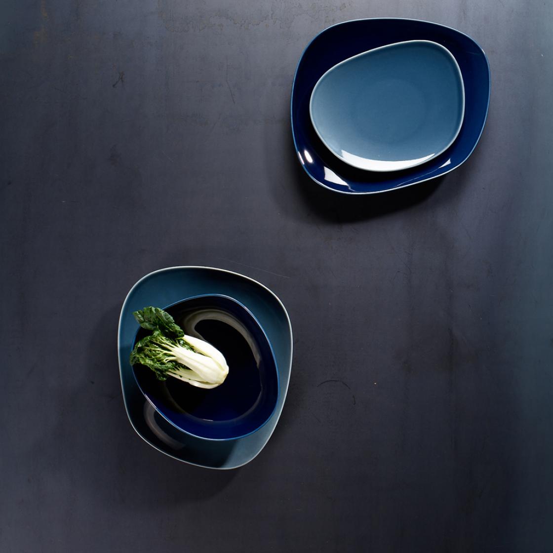 Villeroy & Boch Набор пиал, 2 предмета синий / белый Organic | https://grandposuda.com.ua