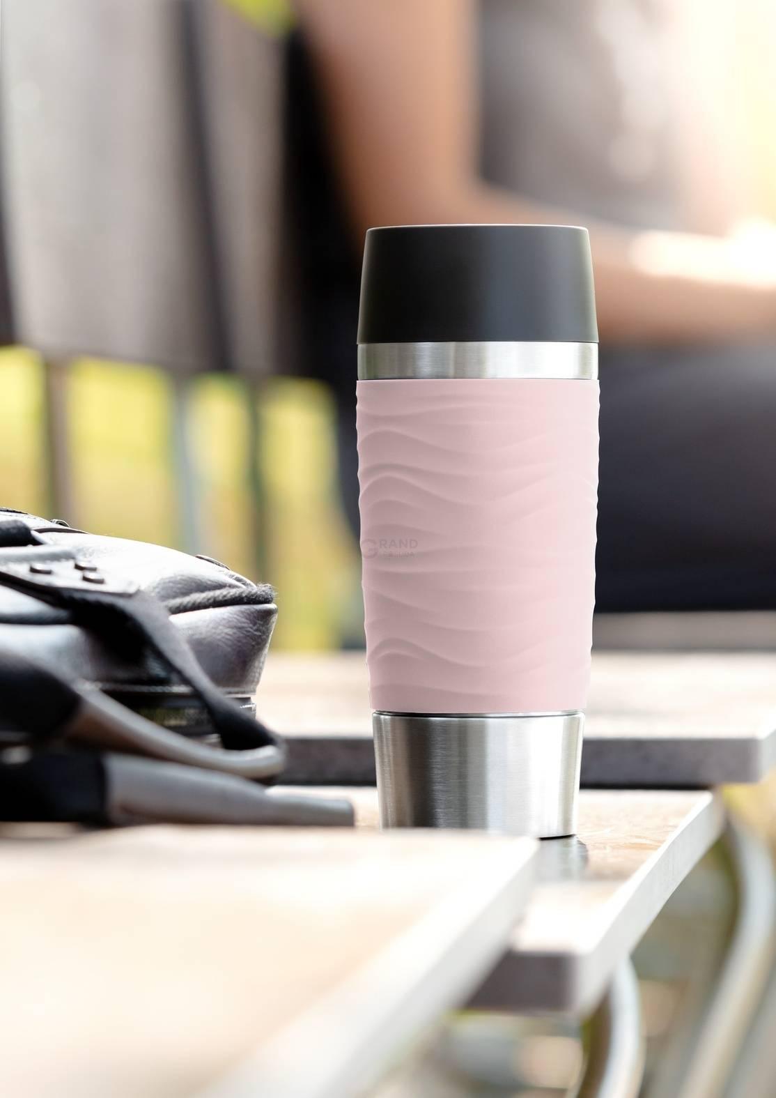 Термокружка 0,36 л, розовая Travel Mug Emsa | https://grandposuda.com.ua