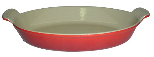 Le Creuset Блюдо овальное 24 см, вишневый | https://grandposuda.com.ua