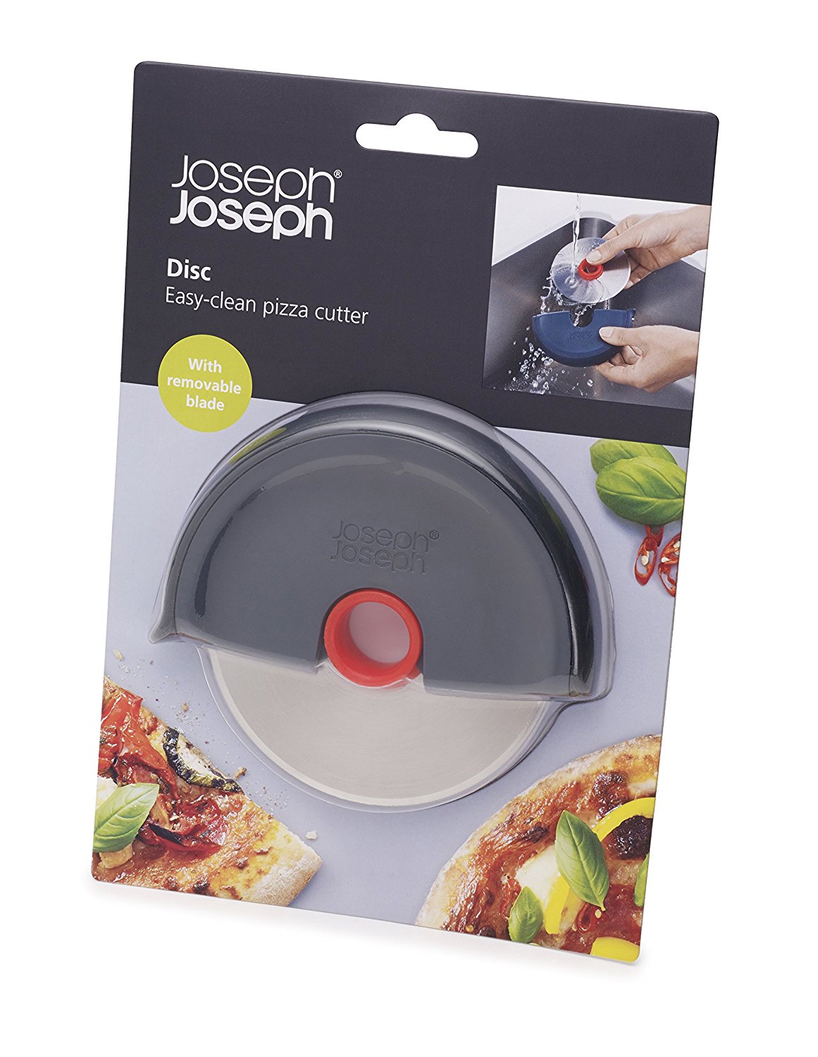 Joseph Joseph Нож для пиццы серый Disc | https://grandposuda.com.ua