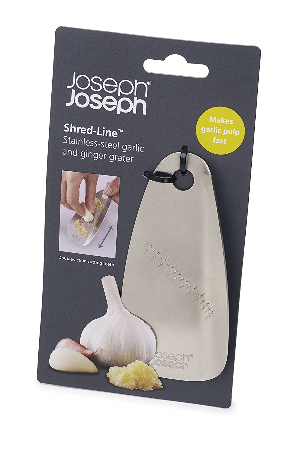 Joseph Joseph Терка для имбиря и чеснока стальная Shred-line | https://grandposuda.com.ua
