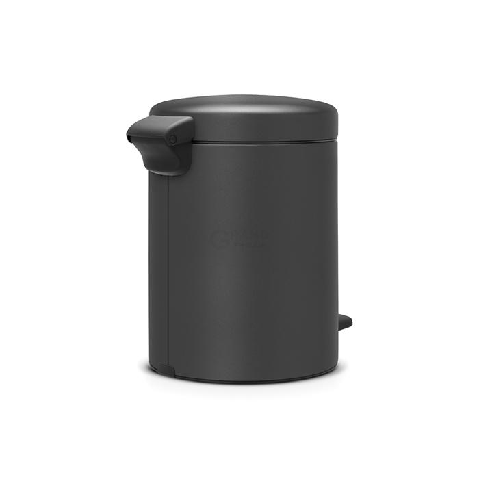 Brabantia Мусорный бак с педалью 5 л минерально-графитовый NewIcon | https://grandposuda.com.ua