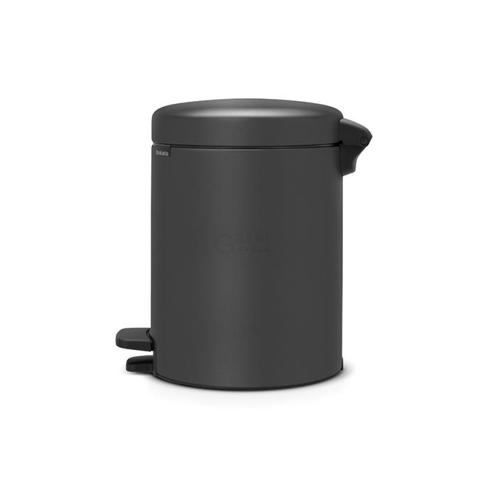 Brabantia Мусорный бак с педалью 5 л минерально-графитовый NewIcon | https://grandposuda.com.ua