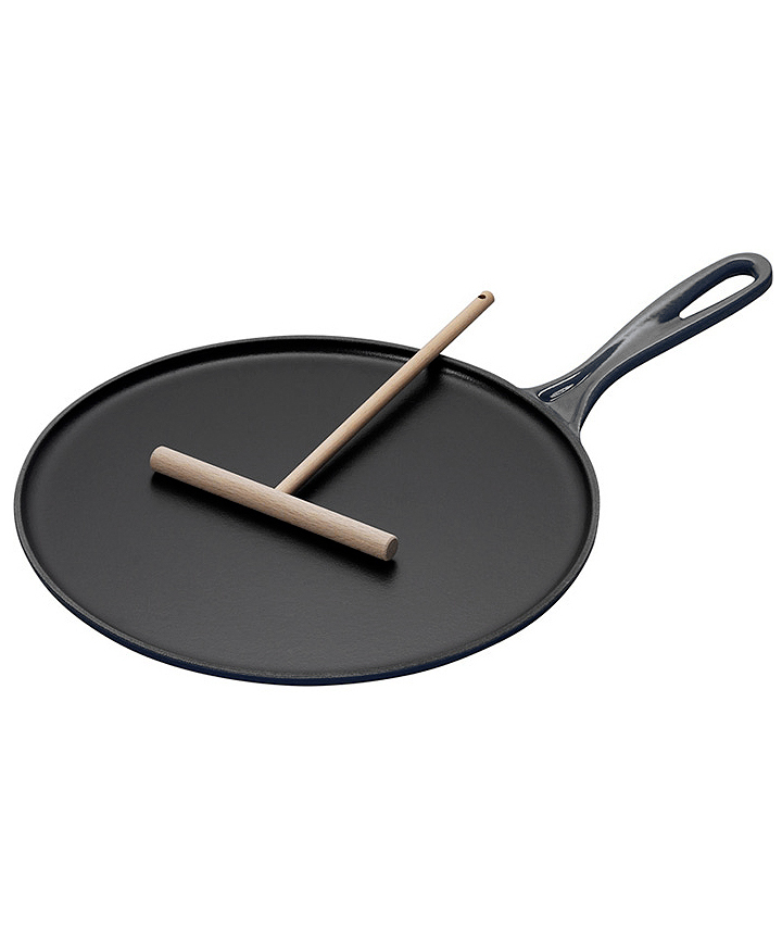 Le Creuset Сковорода для блинов 27 см чугунная, черный | https://grandposuda.com.ua