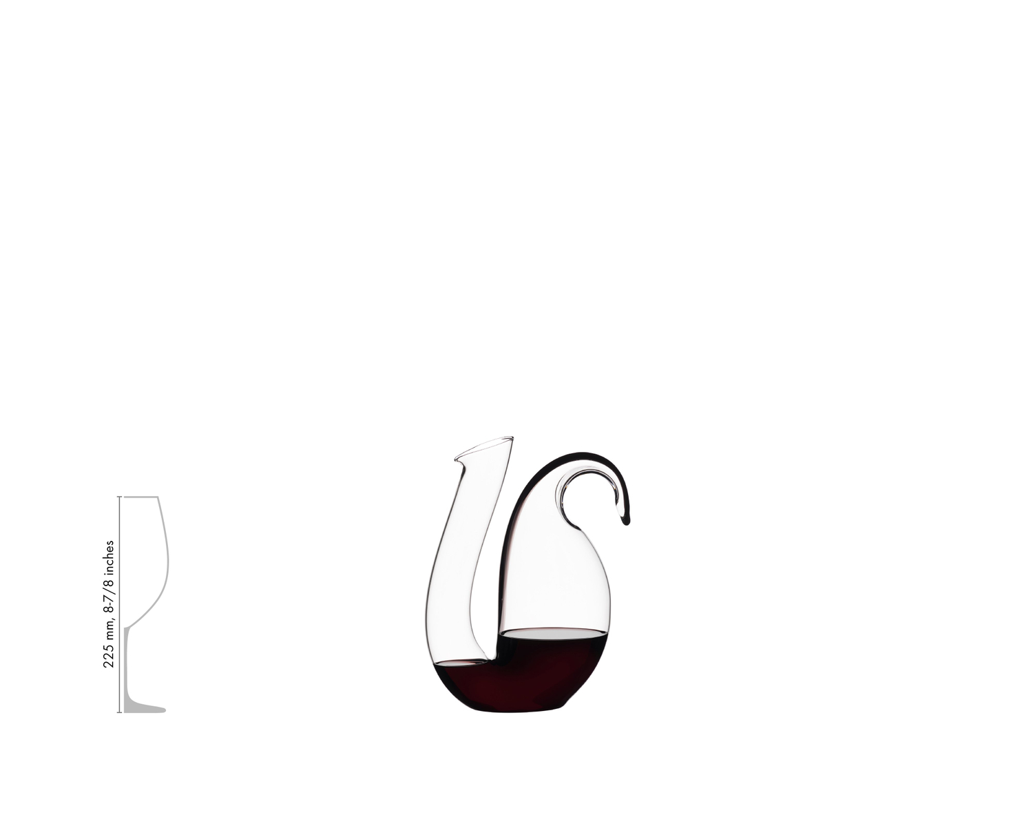 Riedel Декантер 1,7 л черная полоса Ayam | https://grandposuda.com.ua