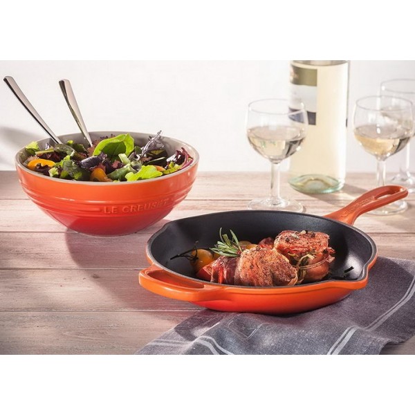 Le Creuset Сковорода чавунна 20 см, помаранчева | https://grandposuda.com.ua
