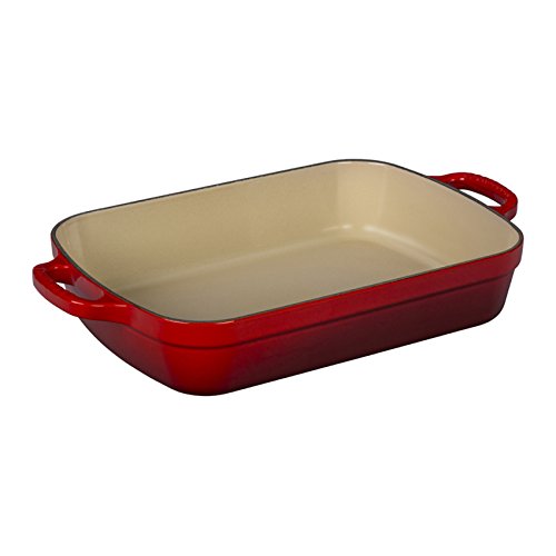 Le Creuset Блюдо прямоугольное 29 см, красный | https://grandposuda.com.ua