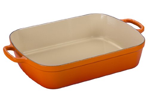 Le Creuset Блюдо прямоугольное 33 см, оранжевый | https://grandposuda.com.ua