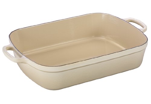 Le Creuset Блюдо прямоугольное 33 см, бежевый | https://grandposuda.com.ua