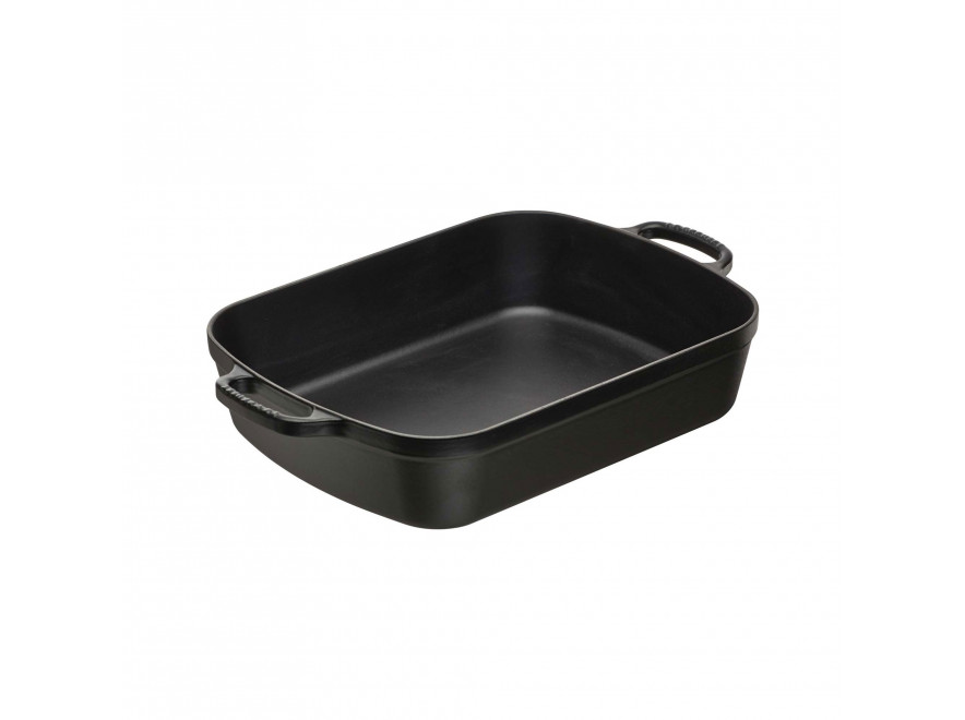 Le Creuset Жаровня 37 х 29 см черная | https://grandposuda.com.ua