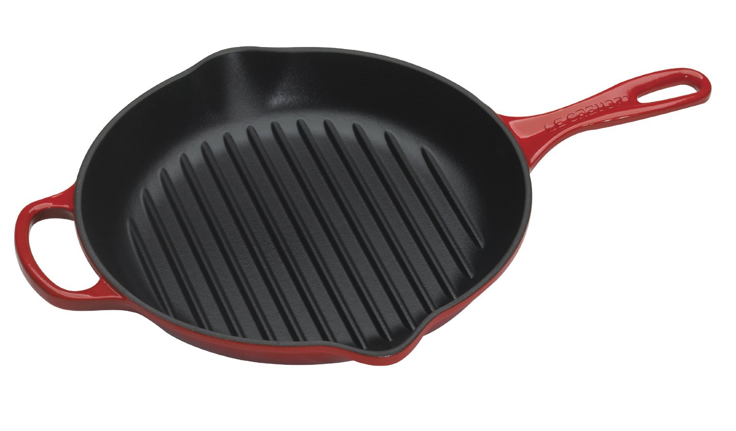 Le Creuset Сковорода гриль круглая 26 см, вишневый | https://grandposuda.com.ua