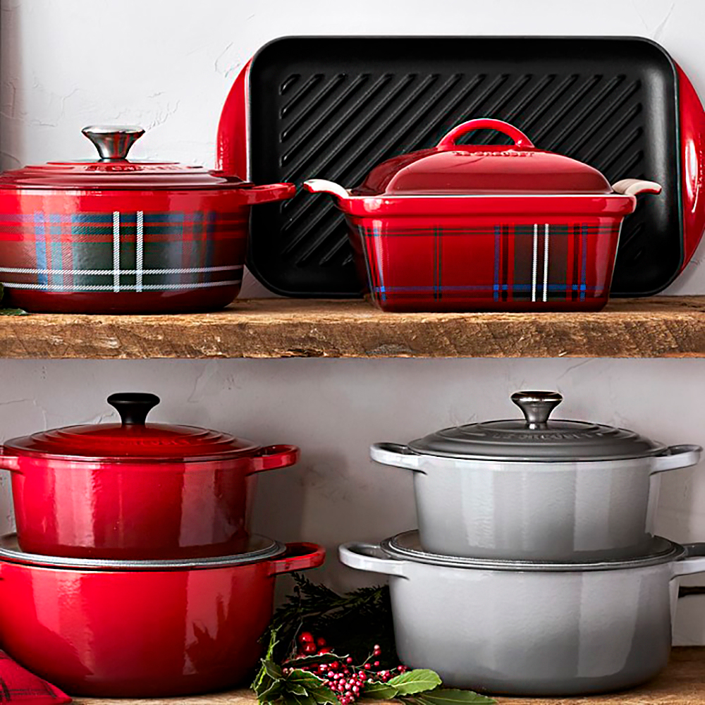 Le Creuset Сковорода-гриль 32 см Flame | https://grandposuda.com.ua