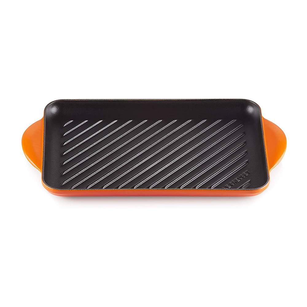 Le Creuset Сковорода-гриль 32 см Flame | https://grandposuda.com.ua