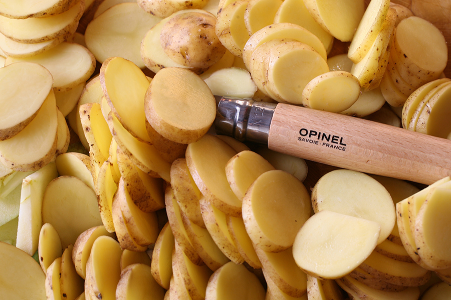 Opinel Нож складной 7 см металлик/дерево Stainless Steel | https://grandposuda.com.ua