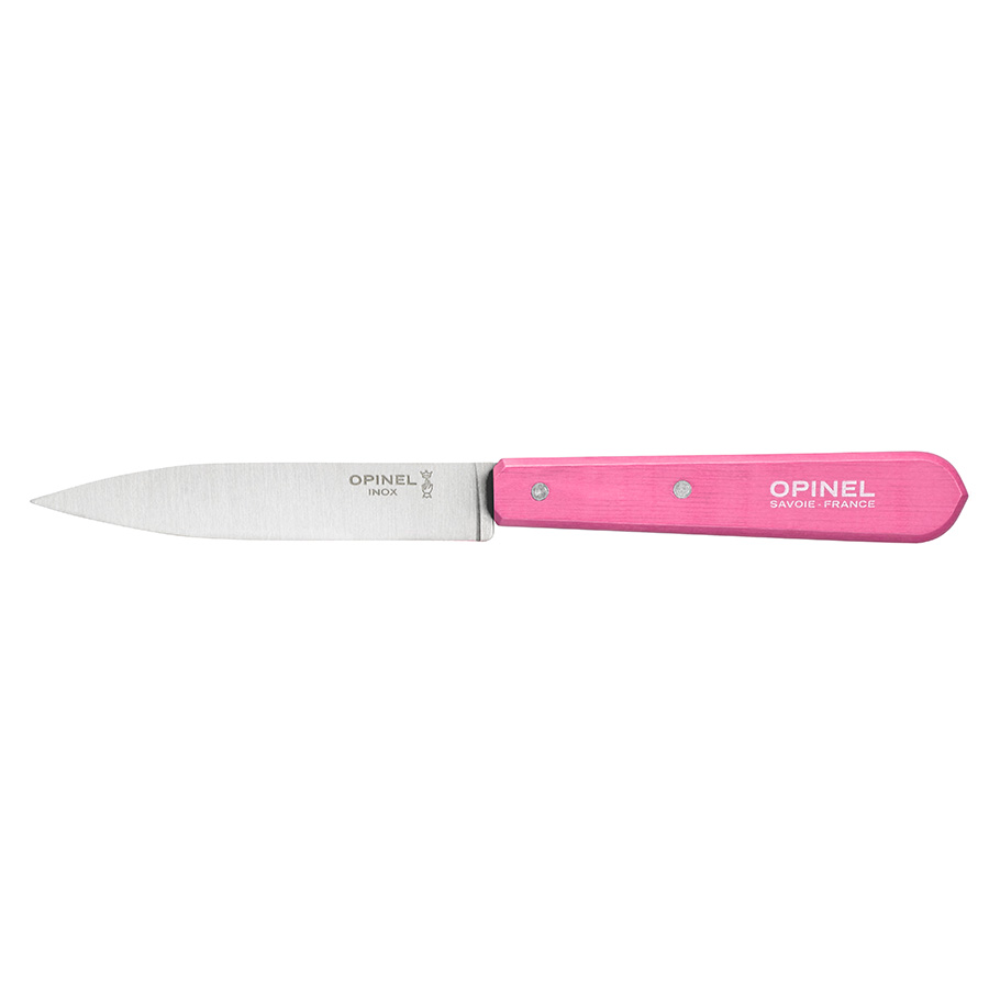 Opinel Нож кухонный 10 см металлик/розовый Les Essentiels | https://grandposuda.com.ua