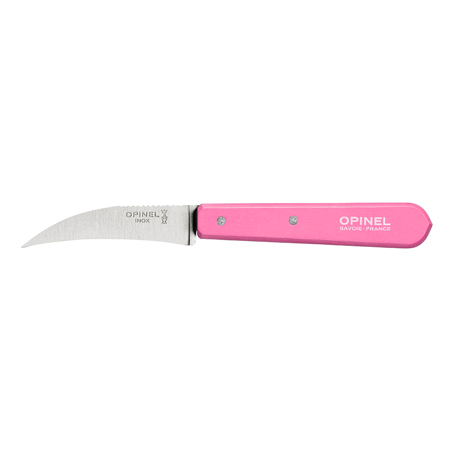Opinel Нож для овощей 7 см металлик/розовый Les Essentiels | https://grandposuda.com.ua