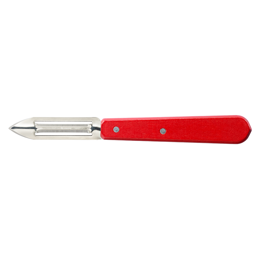Opinel Овочечистка з мікрозубцамі 15,7х1х1,9 см металік / червона Les Essentiels | https://grandposuda.com.ua
