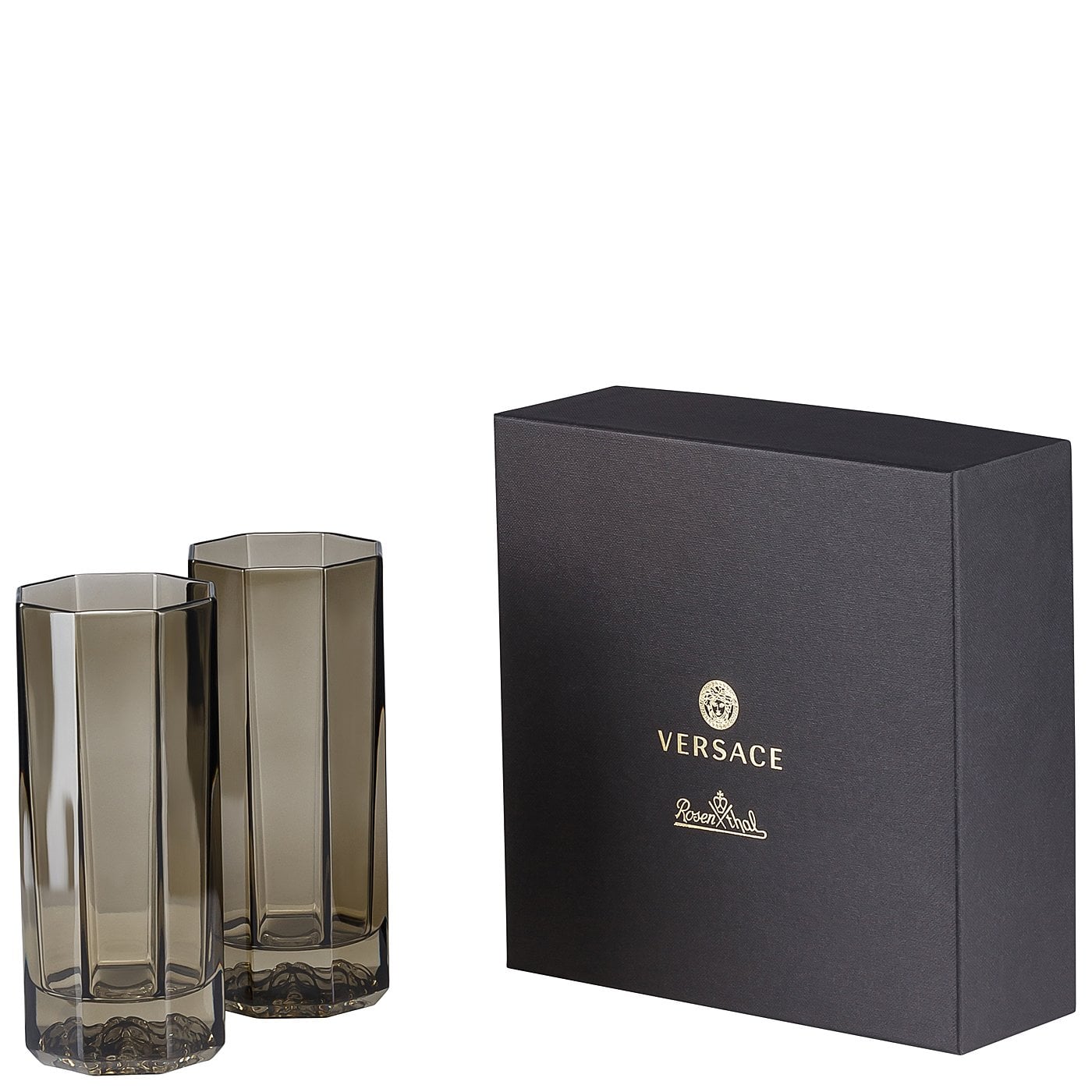 Versace Набор стаканов для лонгдринков 0,25 л, 2 предмета, Medusa Lumiere Haze | https://grandposuda.com.ua