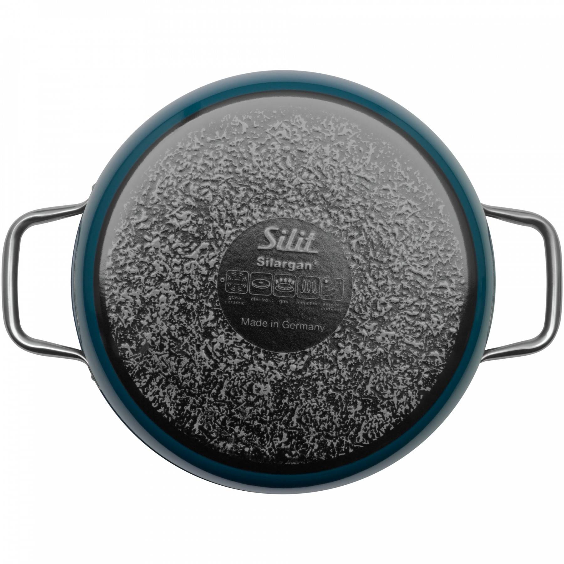 Silit Кастрюля 24 см, зеленовато-синяя Compact | https://grandposuda.com.ua