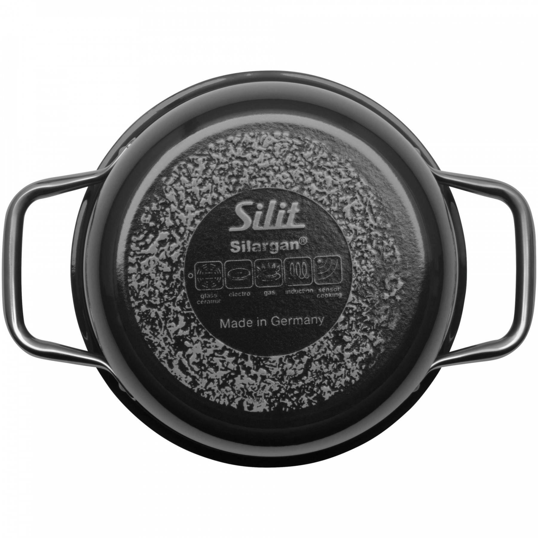 Silit Кастрюля высокая 18 см, черная Compact | https://grandposuda.com.ua