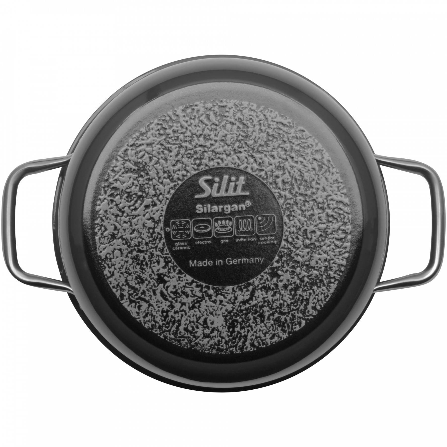 Silit Кастрюля высокая 22 см, черная Compact | https://grandposuda.com.ua