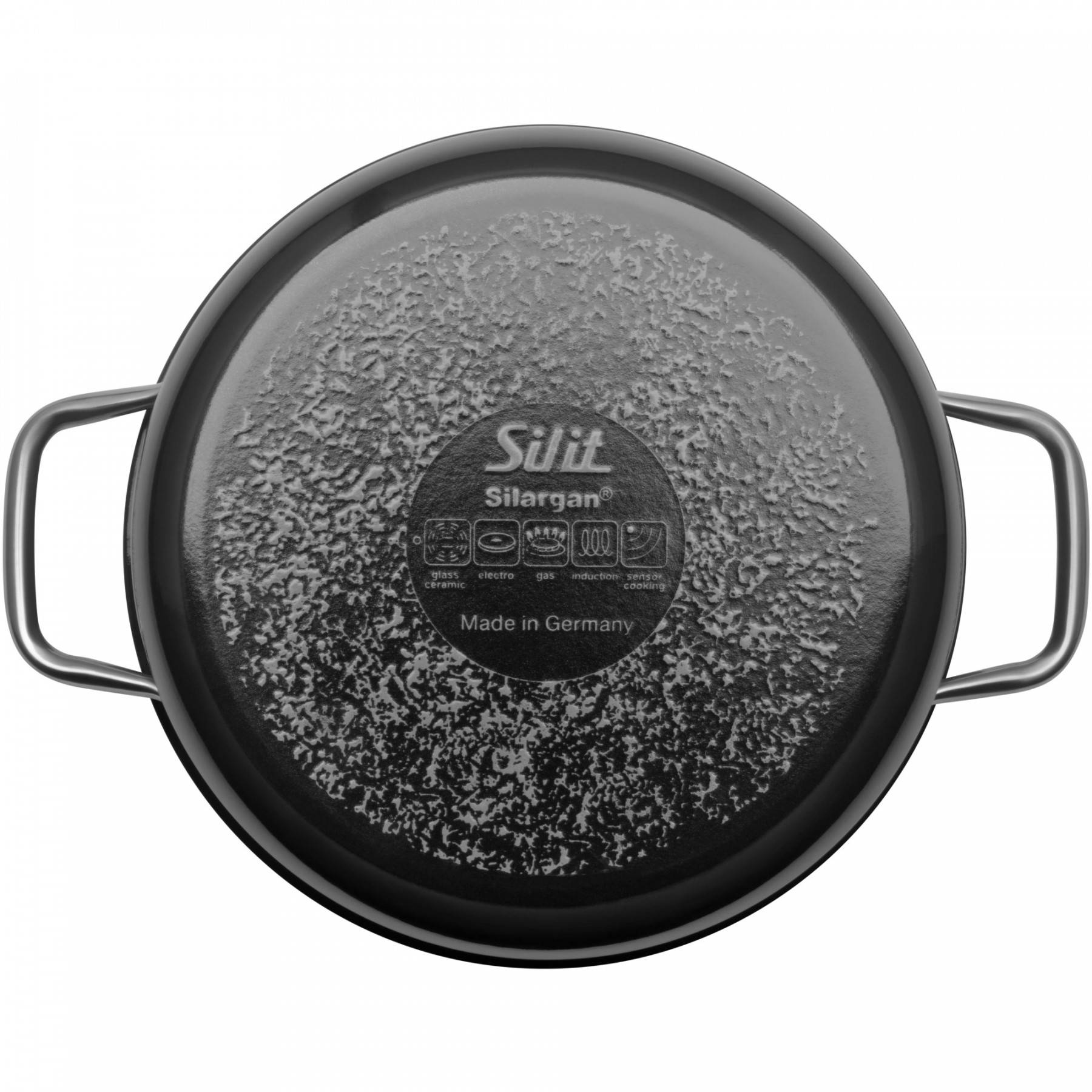 Silit Кастрюля высокая 24 см, черная Compact | https://grandposuda.com.ua