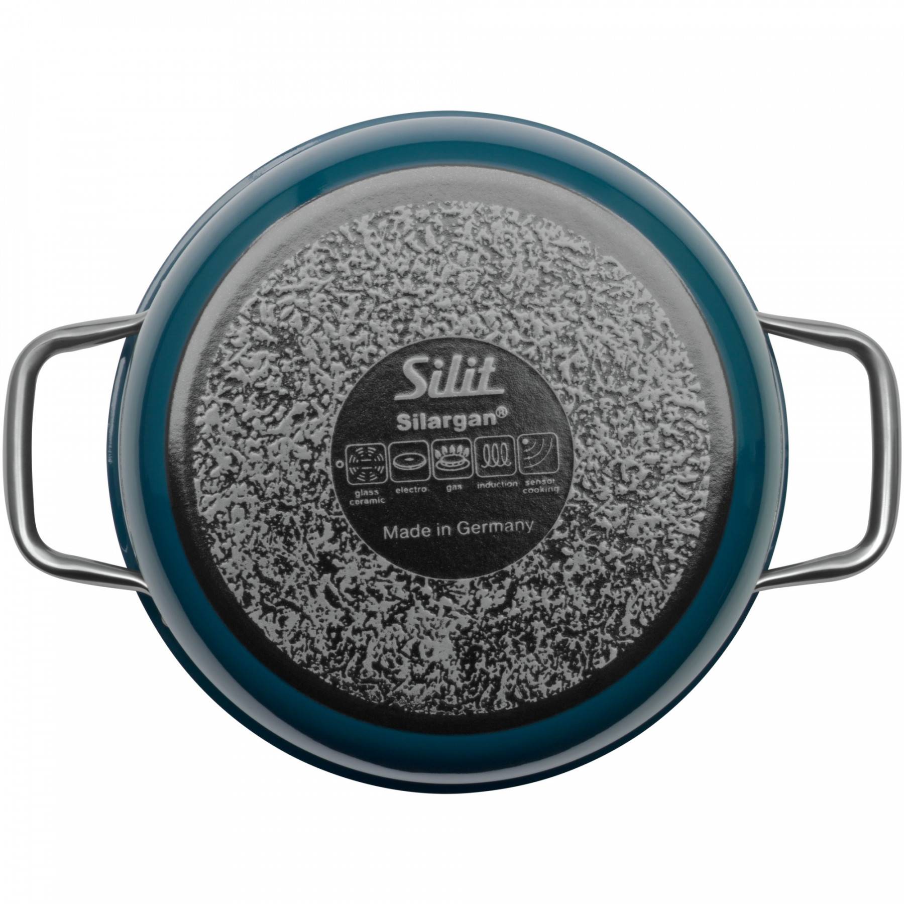 Silit Кастрюля высокая 22 см, зеленовато-синяя Compact | https://grandposuda.com.ua