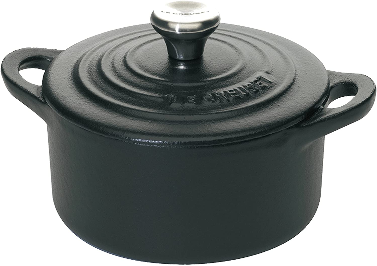 Le Creuset Мини-кокотница 10 см Black | https://grandposuda.com.ua