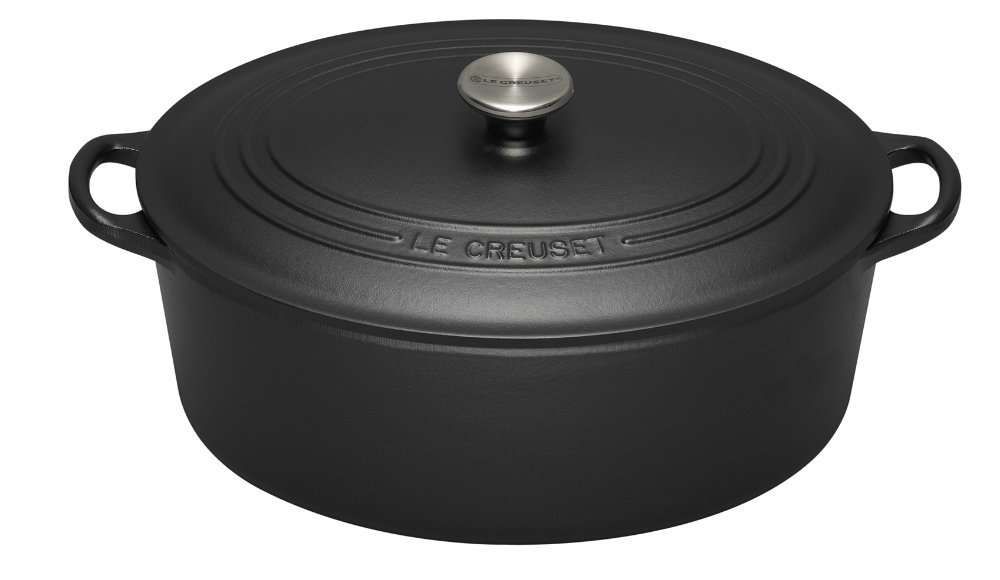 Le Creuset Гусятниця / жаровня 31 см, чорний матовий | https://grandposuda.com.ua