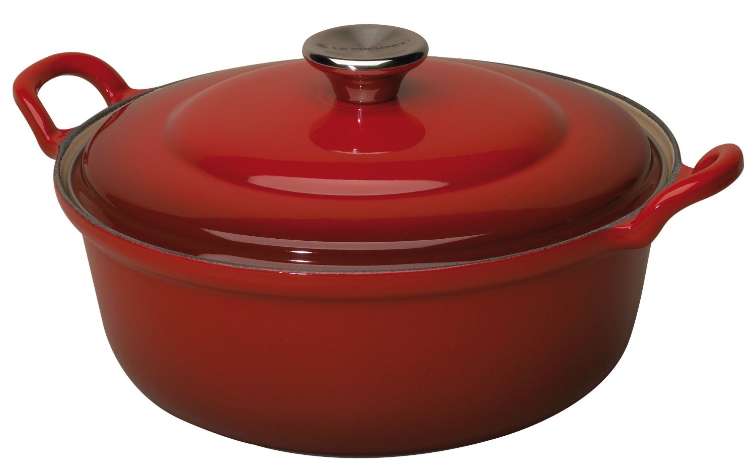 Le Creuset Гусятниця / жаровня 32 см, вишневый | https://grandposuda.com.ua