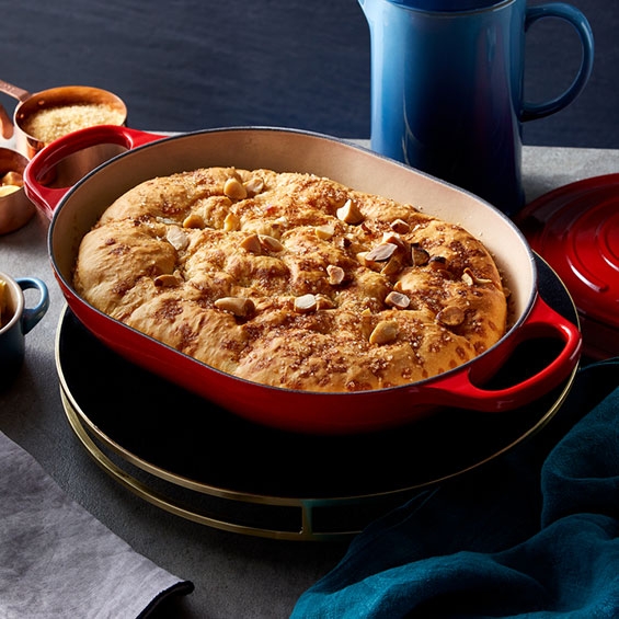 Le Creuset Жаровня 31 см овальна Oblong Flame | https://grandposuda.com.ua