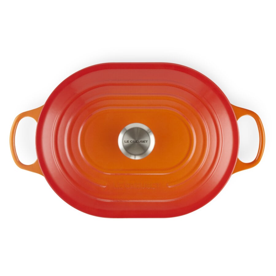 Le Creuset Жаровня 31 см овальна Oblong Flame | https://grandposuda.com.ua