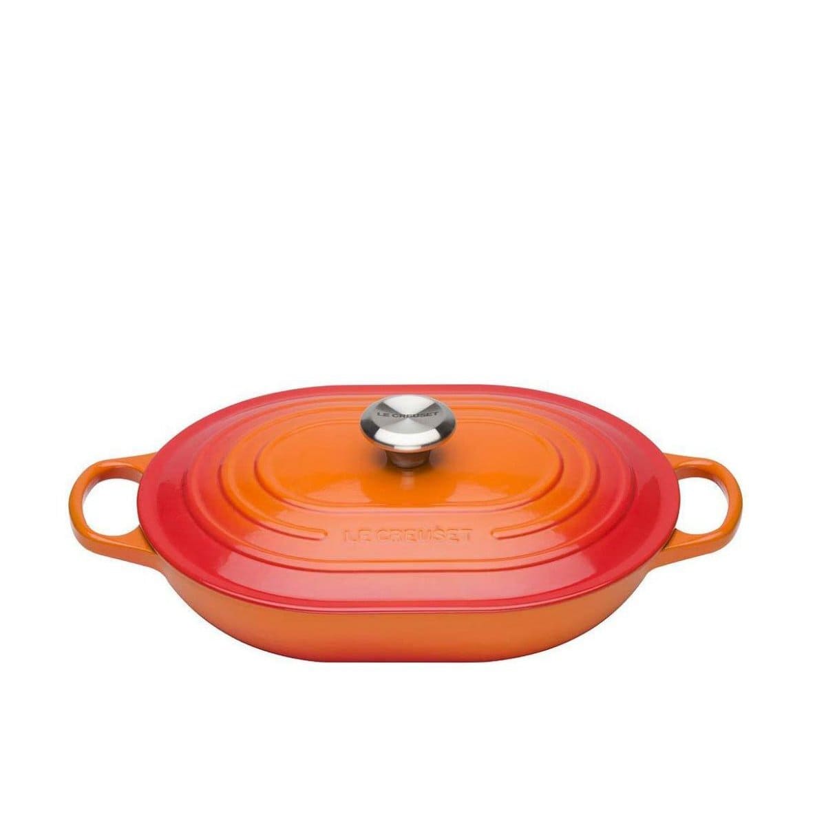Le Creuset Жаровня 31 см овальна Oblong Flame | https://grandposuda.com.ua
