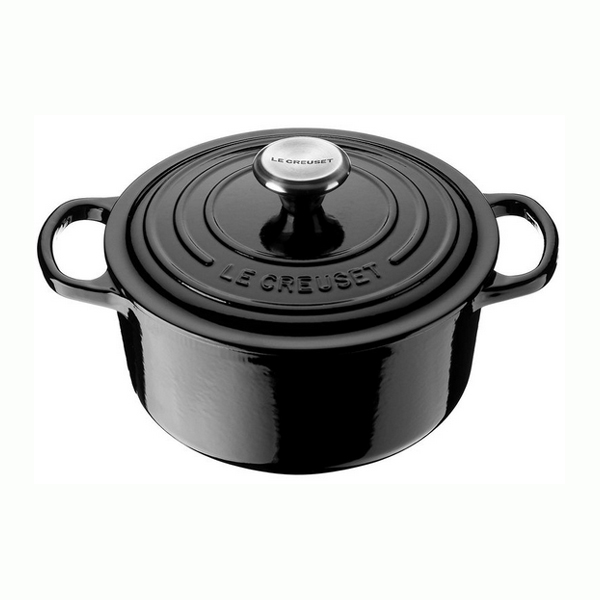 Le Creuset Мини-кастрюля / жаровня с крышкой 14 см, черная | https://grandposuda.com.ua