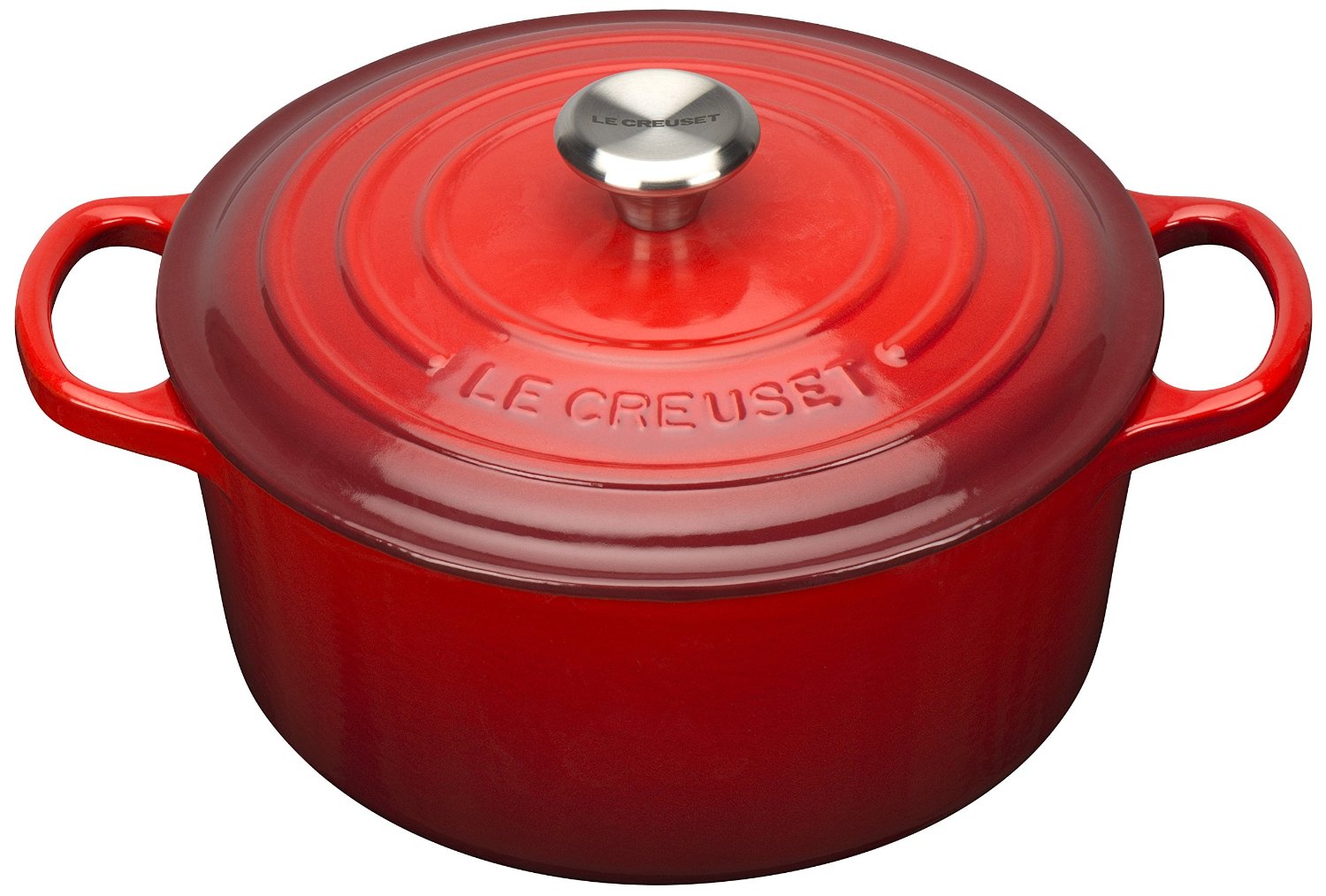 Le Creuset Кастрюля / жаровня 22 см, вишневый | https://grandposuda.com.ua