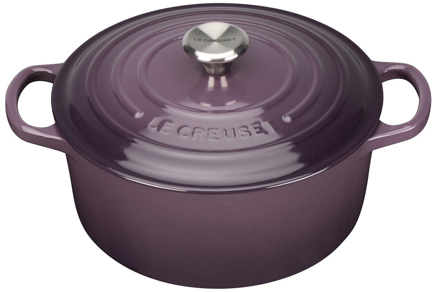 Le Creuset Кастрюля / жаровня 22 см, фиолетовый | https://grandposuda.com.ua