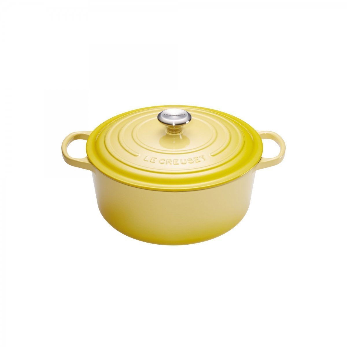 Le Creuset Каструля / жаровня з кришкою 22 см, жовтий | https://grandposuda.com.ua