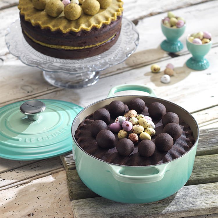 Le Creuset Каструля / жаровня з кришкою 22 см Cool Mint | https://grandposuda.com.ua