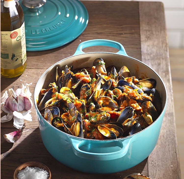 Le Creuset Каструля / жаровня з кришкою 22 см Cool Mint | https://grandposuda.com.ua