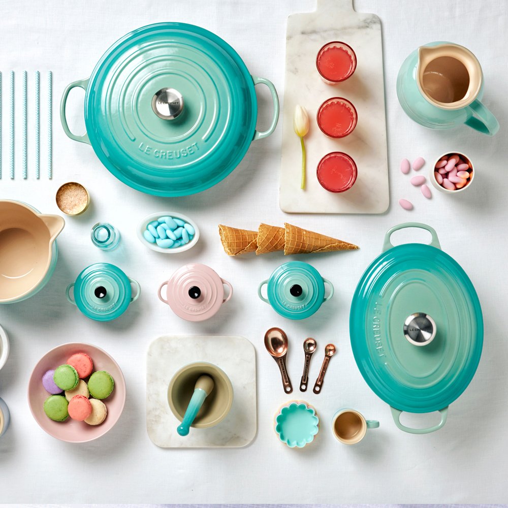 Le Creuset Каструля / жаровня з кришкою 22 см Cool Mint | https://grandposuda.com.ua
