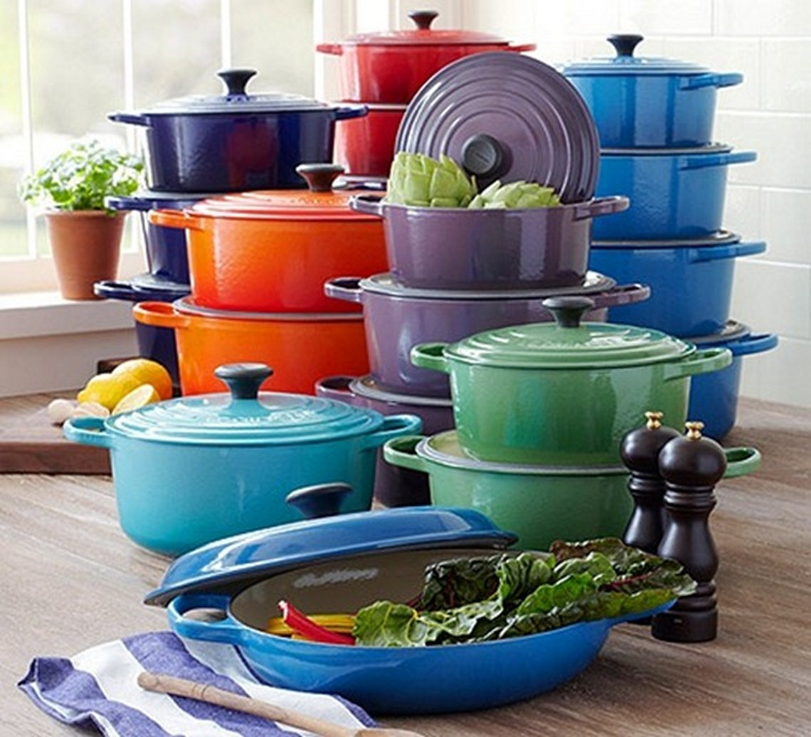 Le Creuset Кастрюля / жаровня с крышкой 24 см, вишневый Signature | https://grandposuda.com.ua