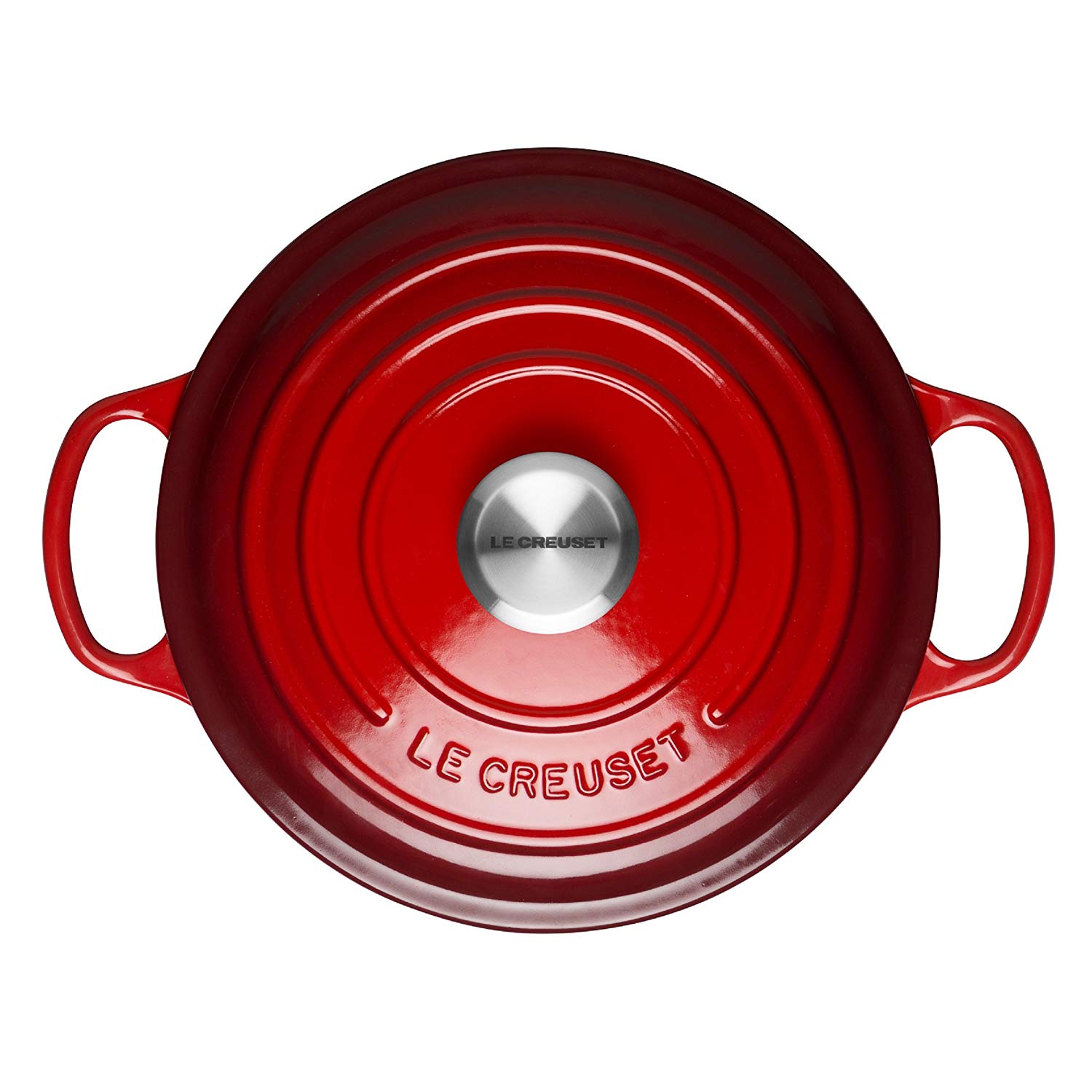 Le Creuset Кастрюля / жаровня с крышкой 24 см, вишневый Signature | https://grandposuda.com.ua